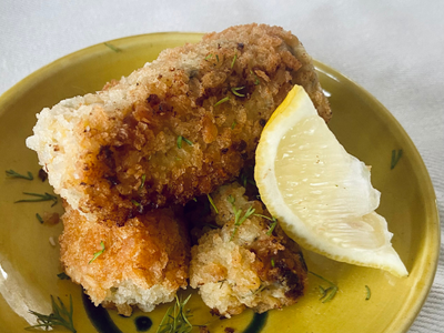 Eva's Kirkham's  Lancashire, Leek and Cockle Croquettes