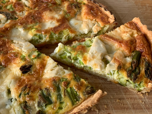 Roasted Vegetable Quiche with Hafod from A Portrait British Cheese