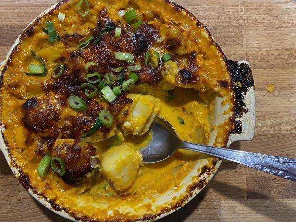 Sparkenhoe Mature Red Leicester potato gratin