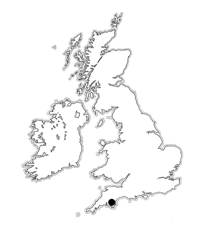 Location: Devon Blue map